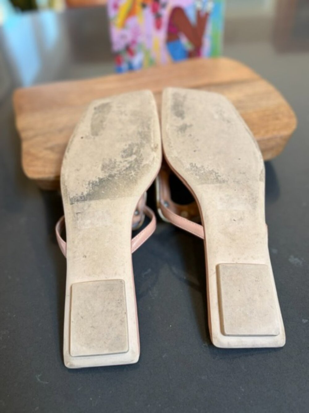 Jeffrey Campbell Linques Sandals, Natural Size 8.5 - Picture 4 of 9